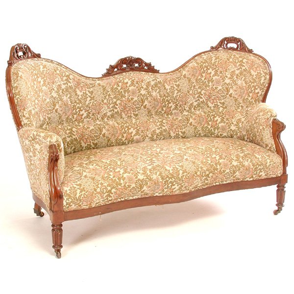 3 Pc. Victorian Walnut Parlor Set - 2