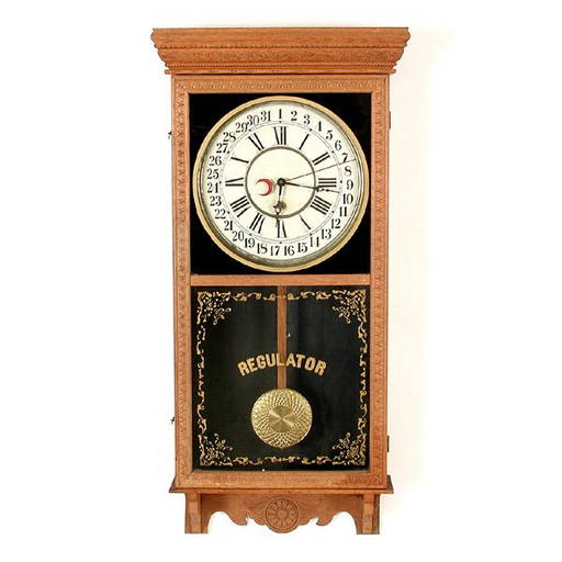 47 Sessions Regulator Clock, Hour, Minute, Day Oct 18, 2008 San