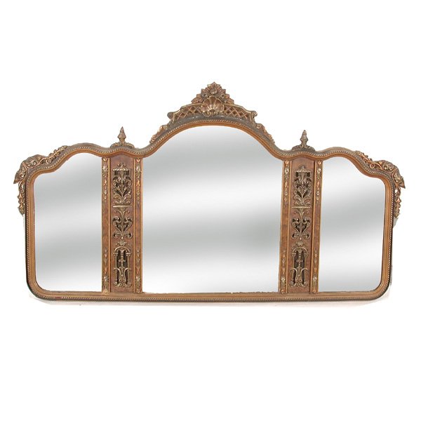 Edwardian Triptych Mirror, Early 20th. C