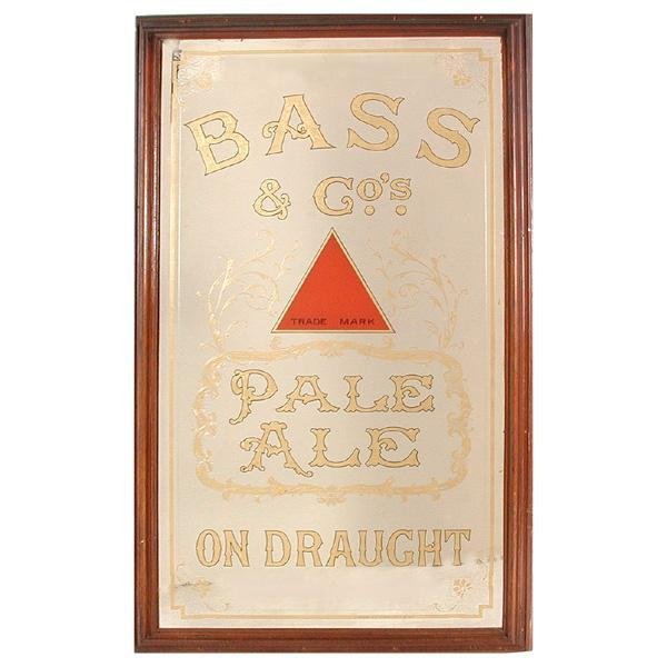 Advertising Mirror, "Bass & Co. Pale Ale"