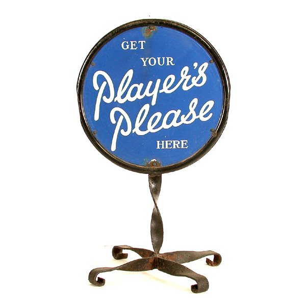 Enamel Advertising Sign "Get Your Players Please"