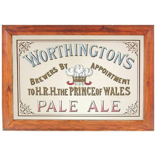Advertising Mirror, Worthington's Pale Ale