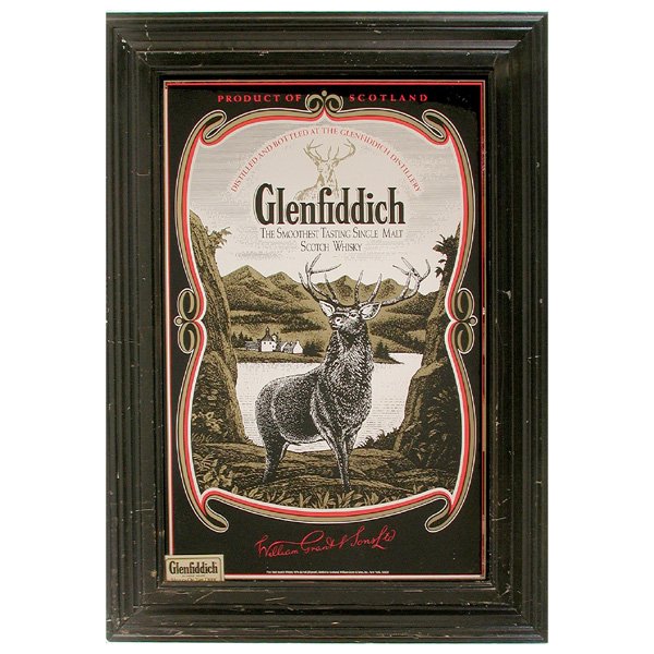 Advertising Mirror "Glenfidditch Product Of Scotla