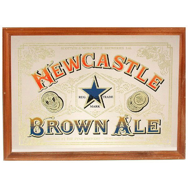 103 Advertising Mirror, "Newcastle Brown Ale"
