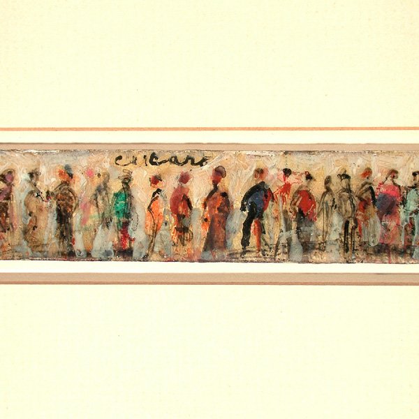 Cucaro Painting On Yardstick, Figures - 2