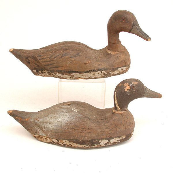 5 Carved & Painted Wood Duck Decoys - 2