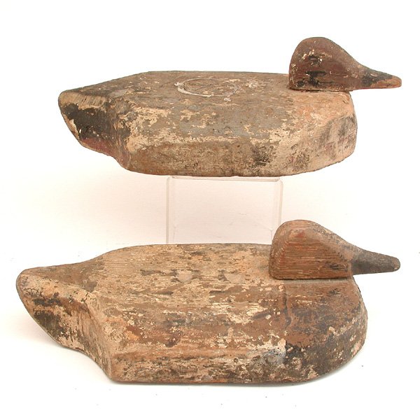 5 Carved & Painted Wood Duck Decoys - 3