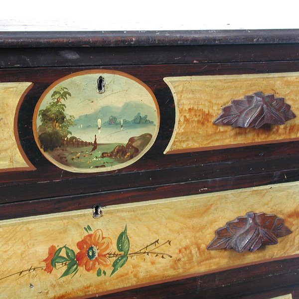 American Faux Painted Cottage Chest, 19th. C - 2