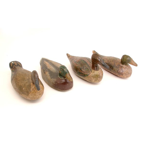 American Carved & Painted Wood Duck Decoys