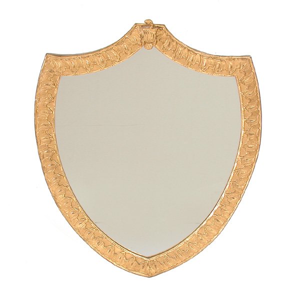 American Gilt Framed Shield Mirror, 19th C