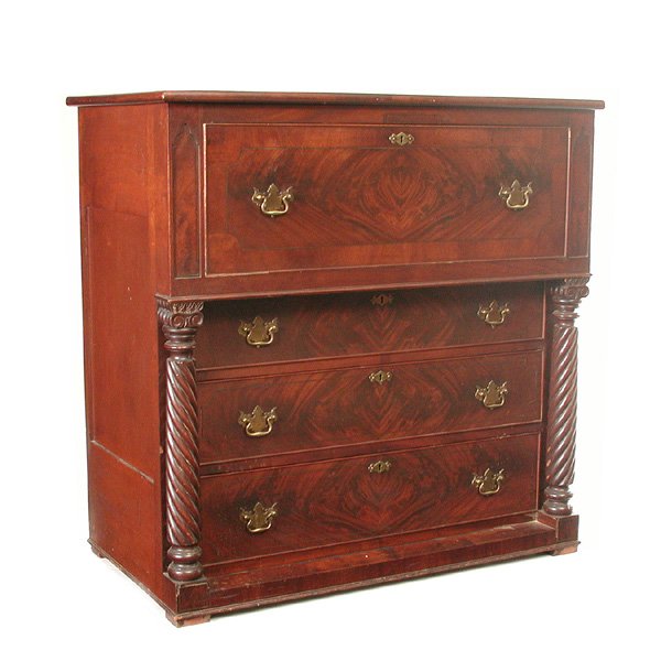 American Mahogany Empire Butler's Desk