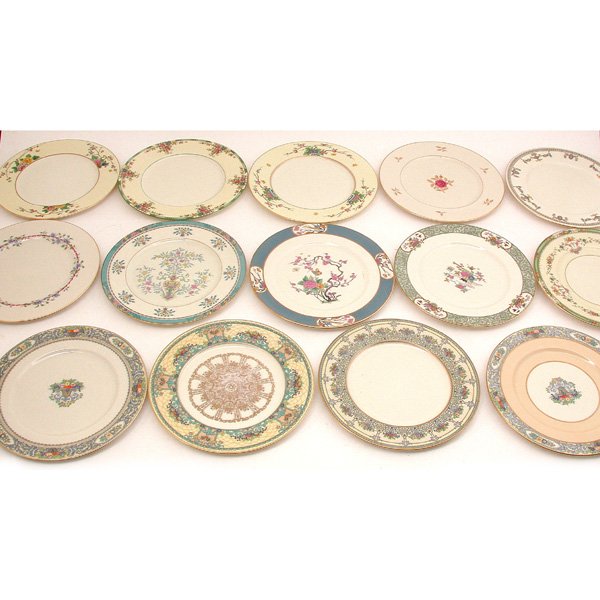 14 Lenox Dinner Plates, 5 Sample Plates