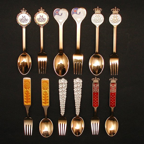 6 Michelsen Danish Sterling Commemorative Sets