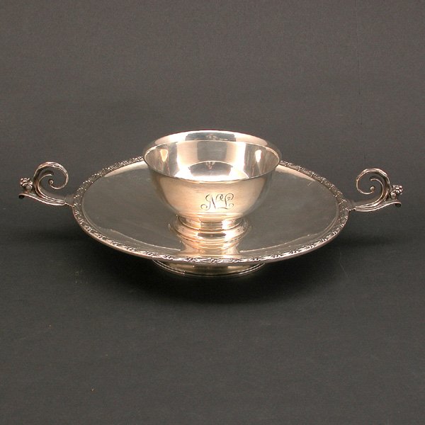 Gorham Sterling Silver Bowl & Cake Plate