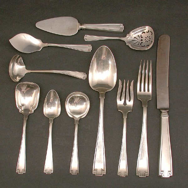 Gorham Sterling Silver Flatware, Etruscan, 82 Pcs.