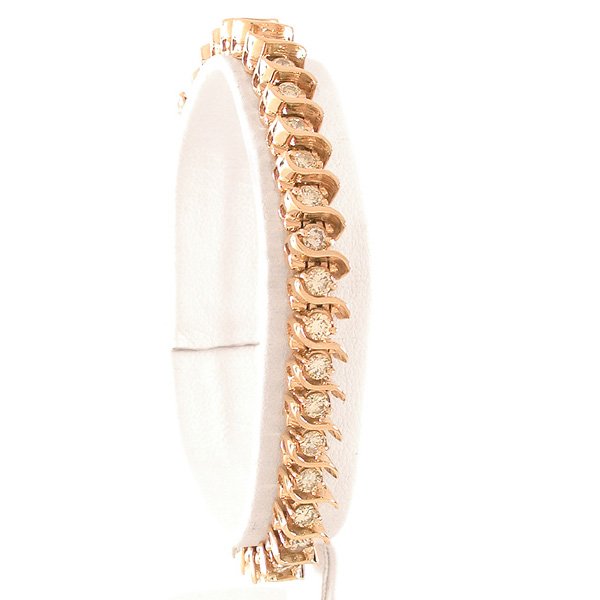 14 Karat Gold Diamond Tennis Bracelet