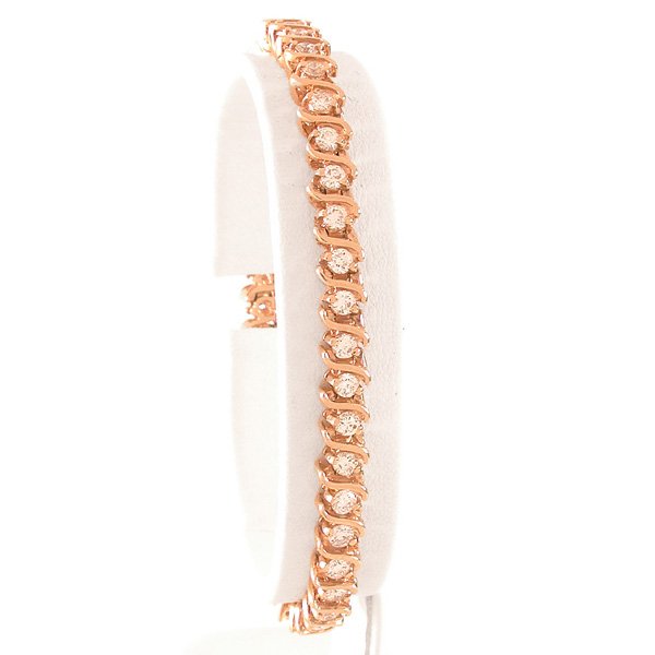 14 Karat Gold & Diamond Tennis Bracelet