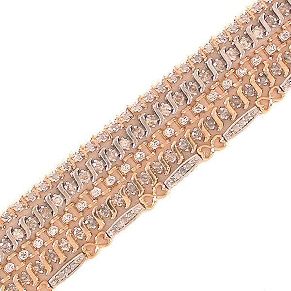 Lot of Five Diamond Bracelets