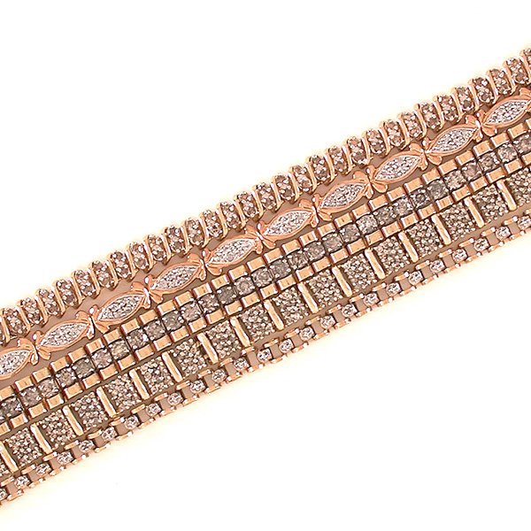 Lot of Five Diamond Bracelets