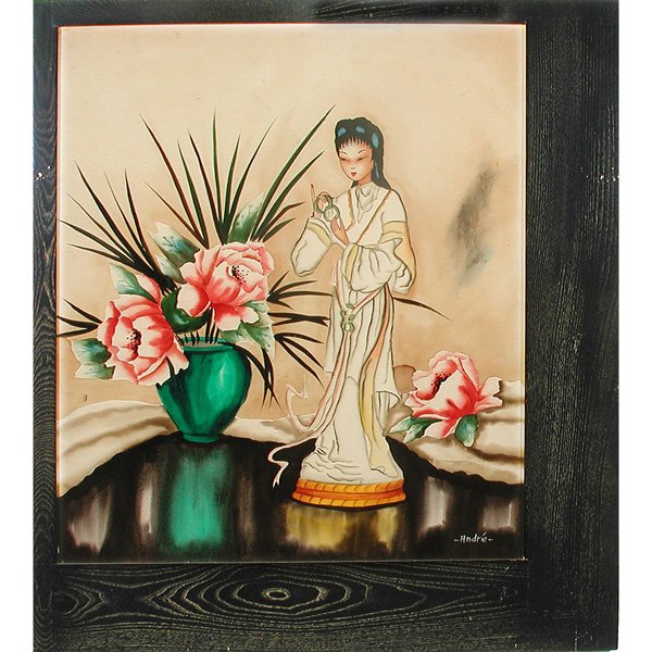 Andre, Mid Century "Chinese" Watercolors - 3