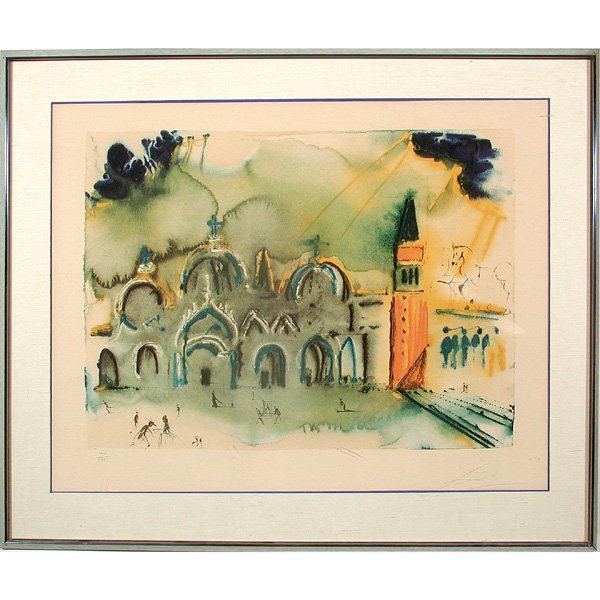 Dali Print, St. Mark's Basilica & Square, Venice