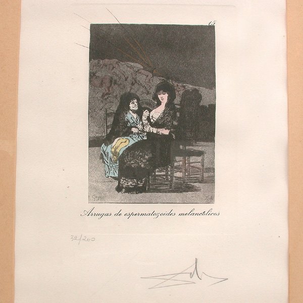 Dali Engraving After Goya, Arrugas