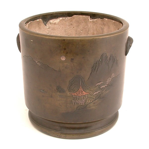 Japanese Bronze Jardiniere
