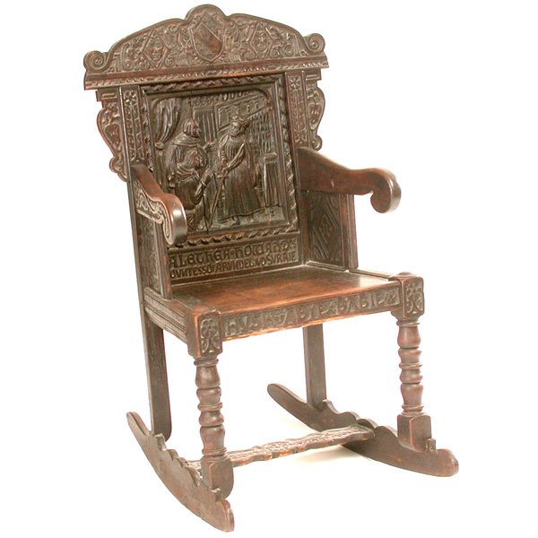 18th. C English Oak Rocker, After 17th. C Chair