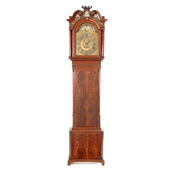 English Mahogany Tall Clock, Jn. Clifton, 18th. C