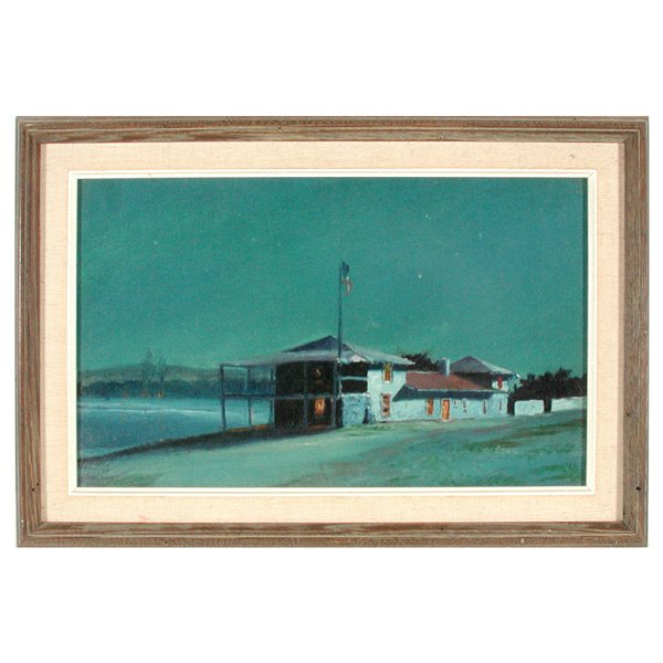 Chas Rollo Peters Painting, Customs House (Attrib)