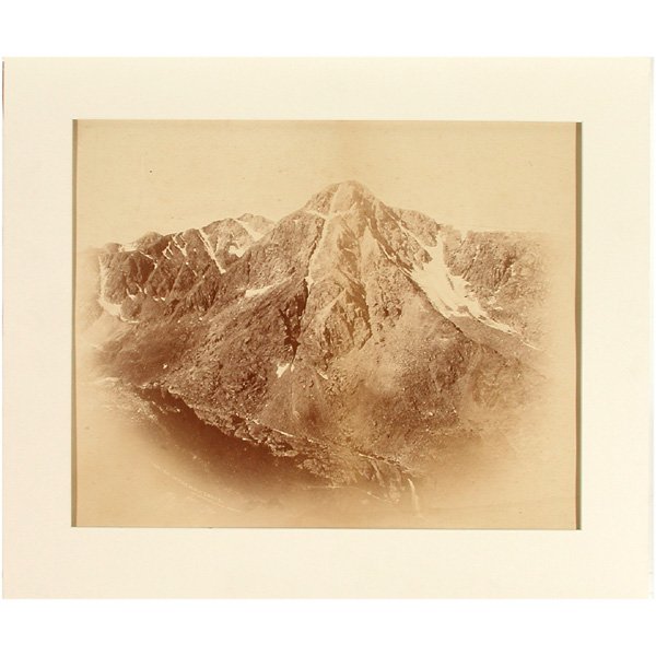 W.H. Jackson, Albumen Print, Mt. Holy Cross