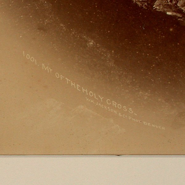 W.H. Jackson, Albumen Print, Mt. Holy Cross - 2