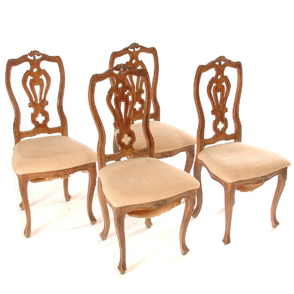 Italian Table & 4 Chairs, L 19th. C - 2