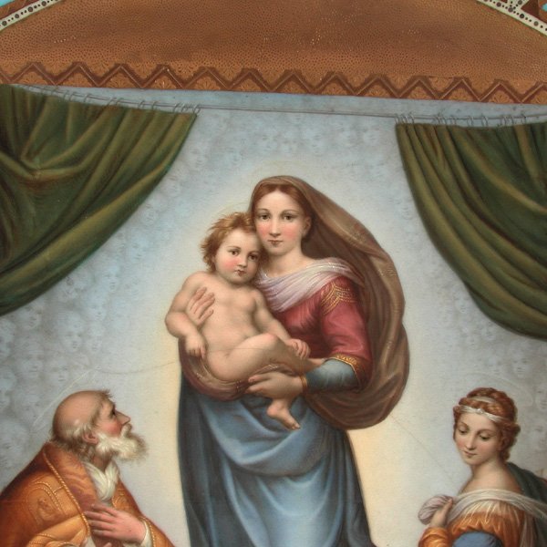 Royal Vienna Charger, Sixtinische Madonna - 3