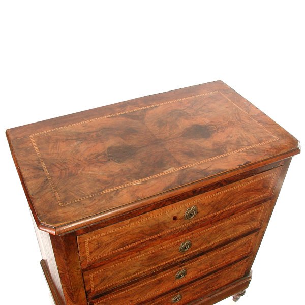 Continental Walnut Chest Of Drawers - 2