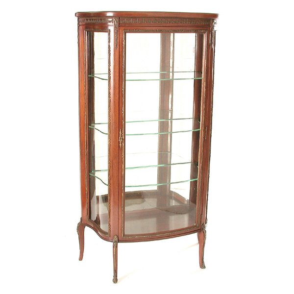 French Style Mahogany Vitrine