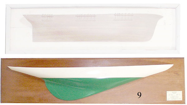 Antique Half Hull Model