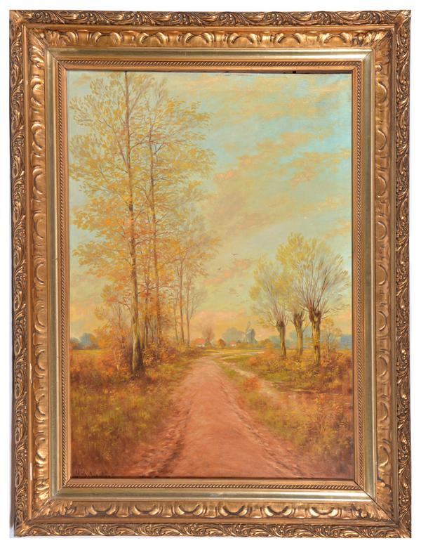 Henry Schouten painting, "Polders Landscape" (1 of 2)