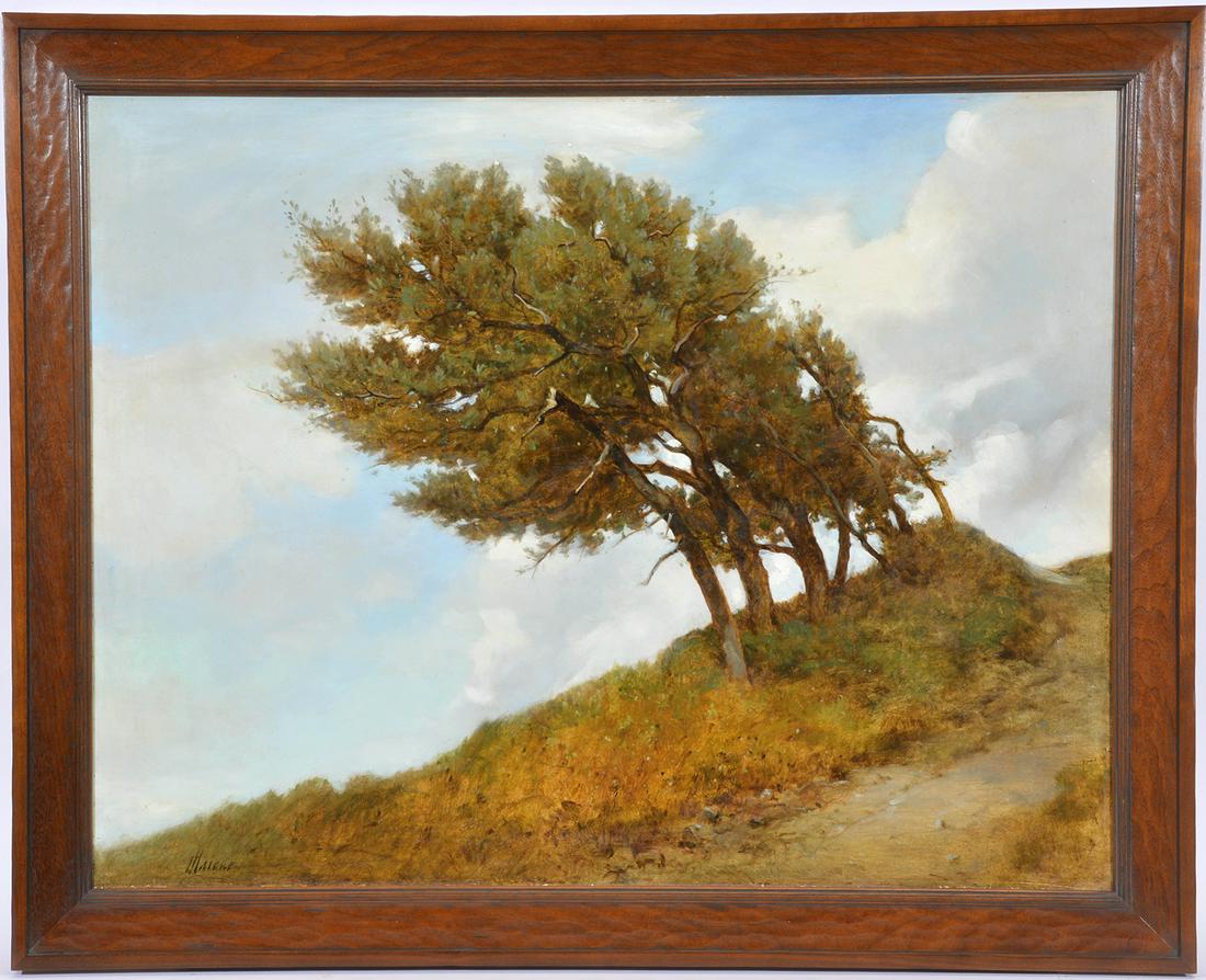 Robert Maione, "Trees & Wind", oil on canvas, 28" x 36" (1 of 5)