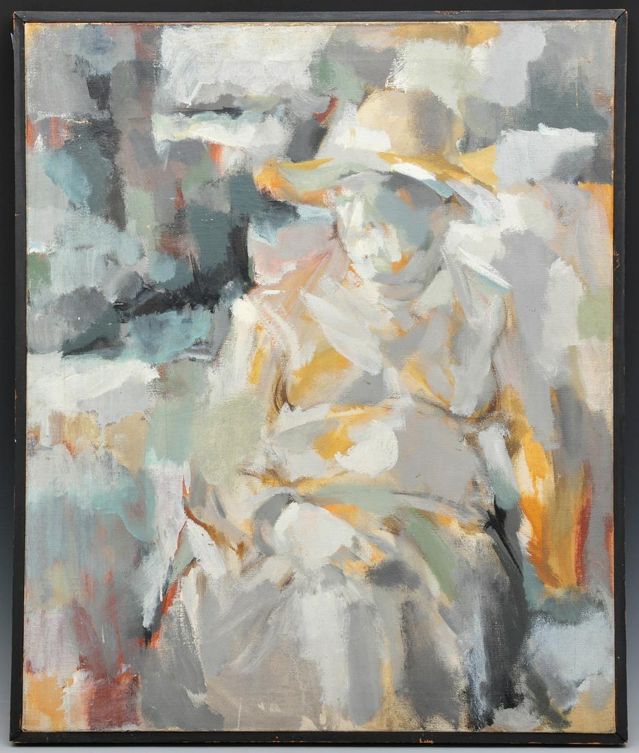 Stephen Rosenthal, Abstract Figure, 1958 oil/canvas (1 of 3)