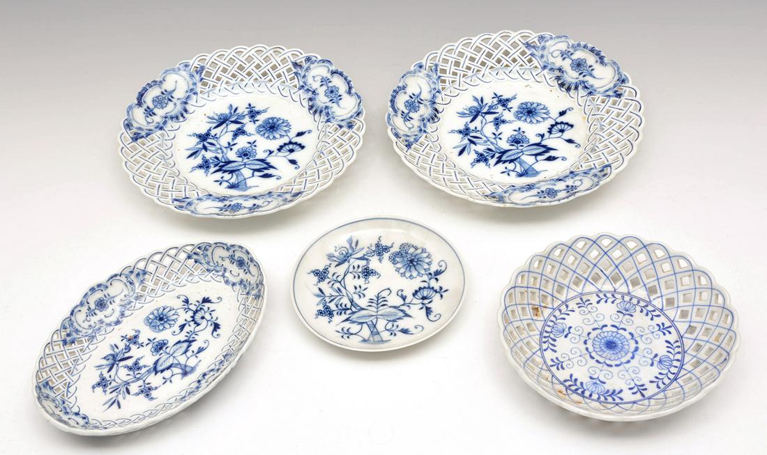 5 Piece Meissen Porcelain Grouping (1 of 2)