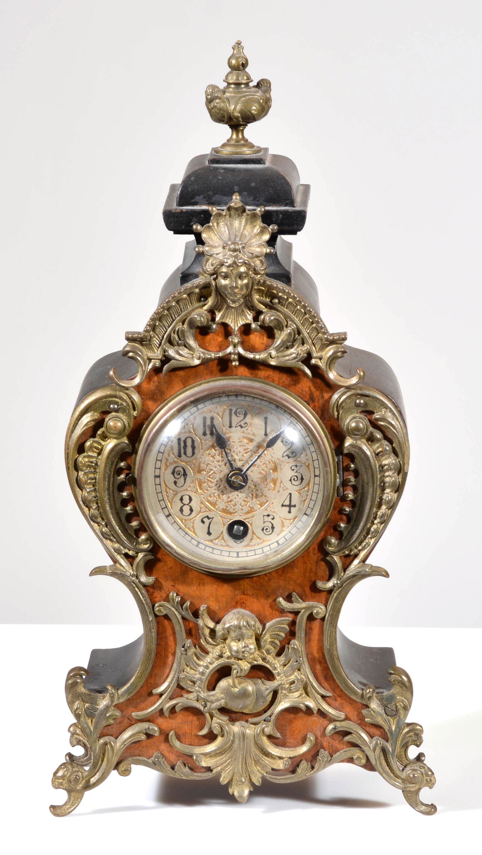 German Mantle Clock, "Lenzkirch A.G.U." (1 of 3)