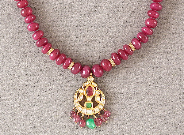 Emerald/Dia/Ruby Pendant.