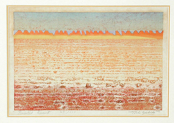 Toshi Yoshida woodblock print