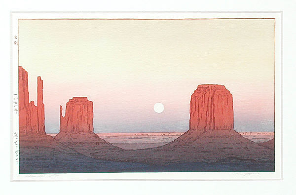 Toshi Yoshida woodblock print
