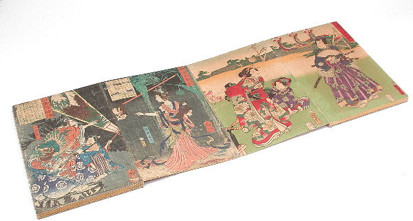 46 Japanese Oban Tate-e Woodblock Prints