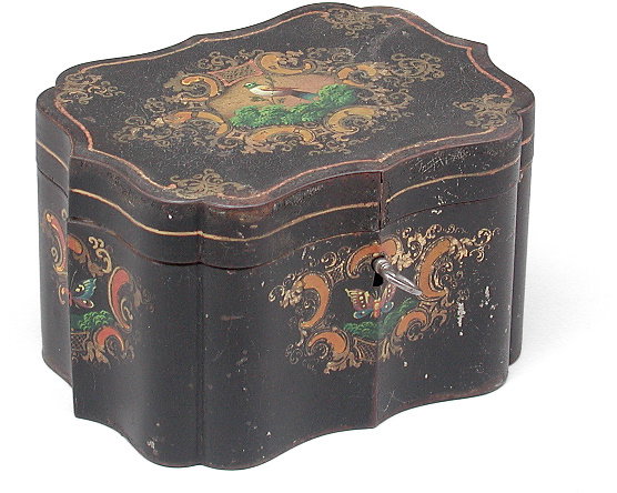 English Tole Tea Caddy