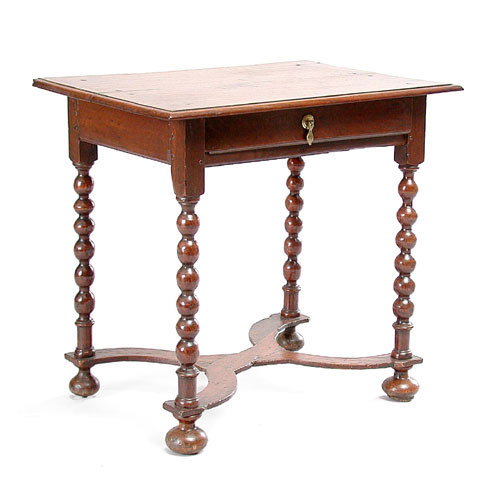 William and Mary Oak Side Table