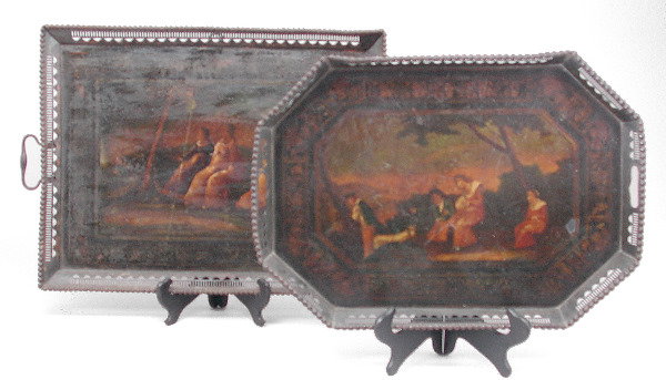 Two Tole Painted Trays