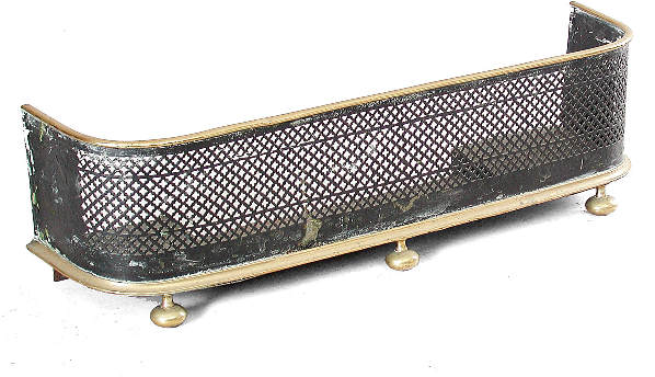English Brass Fire Fender